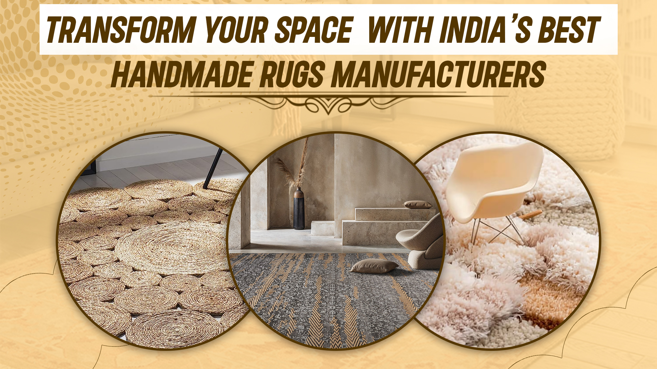 Transform Your Space with India’s Best Handmade Rugs Manufacturers